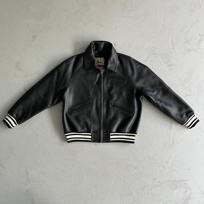 Corteiz Alcatraz Leather Jacket