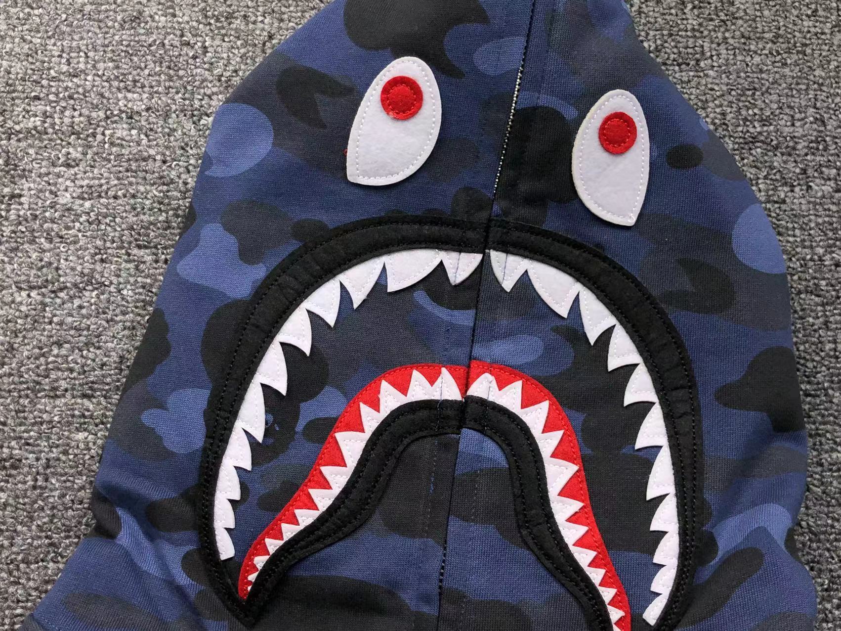 Bape Shark Camo Hoodies
