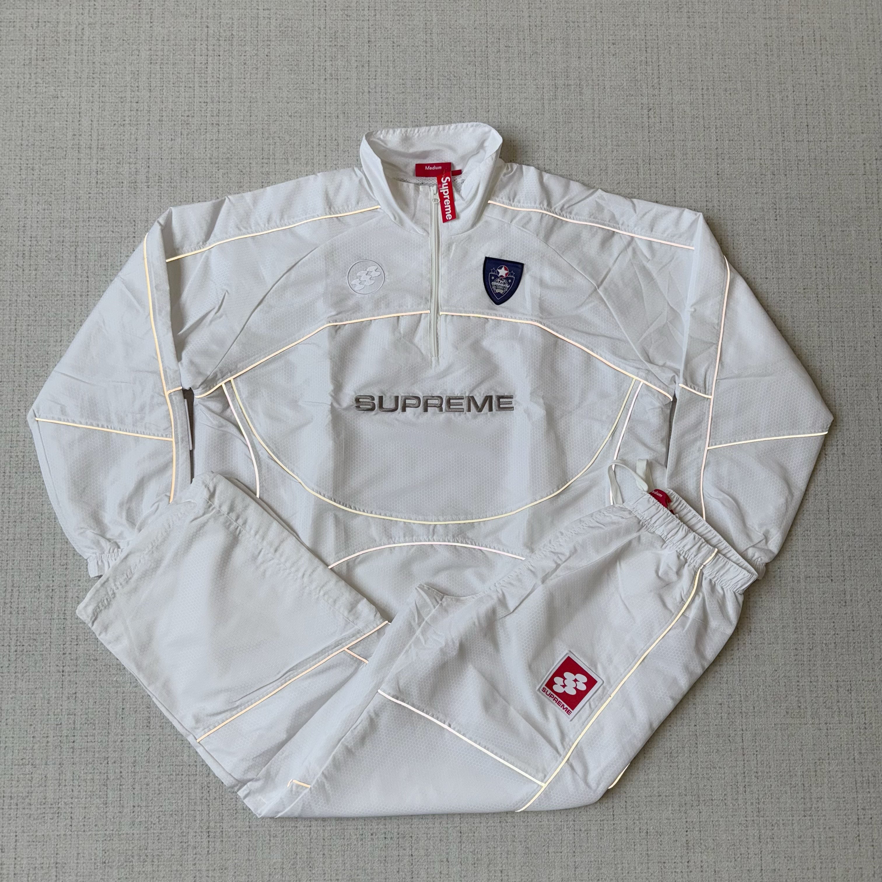 Supreme Reflective Piping Pullover Tracksuit