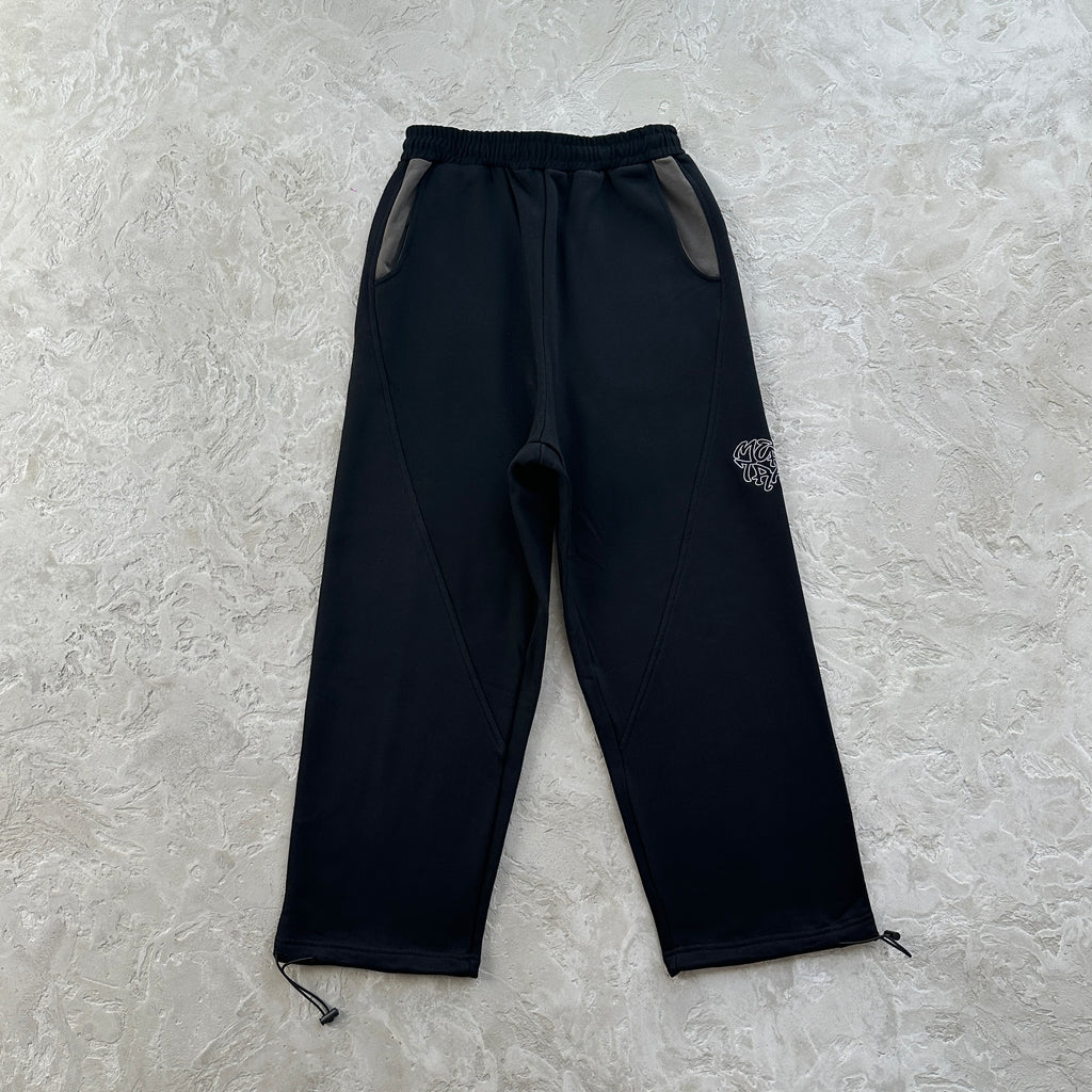 Mertra Colorblock Sports Suit Black