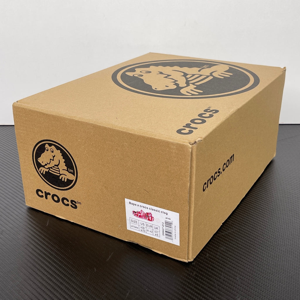 A BATHING APE (BAPE) x Crocs Classic Clog in Pink ABC Camo