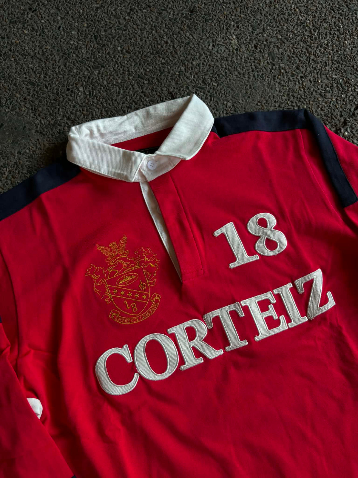 Corteiz Panelled Rugby Red (ON-HAND)
