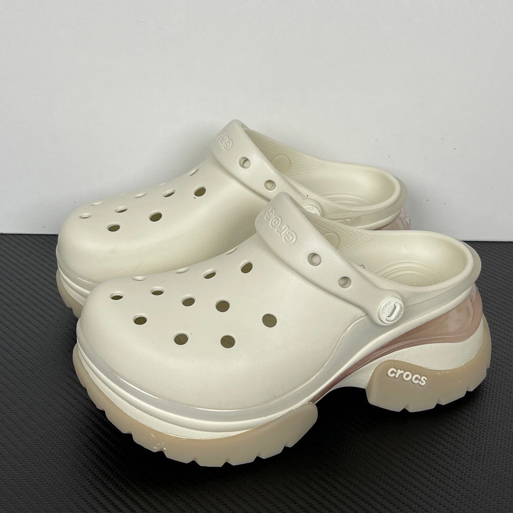 (Women's) Summit White Crocs Super Bae Clog
