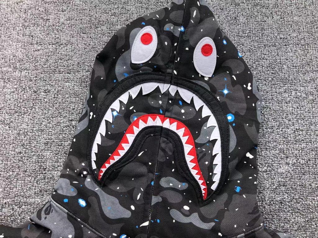 Bape Shark Camo Hoodies