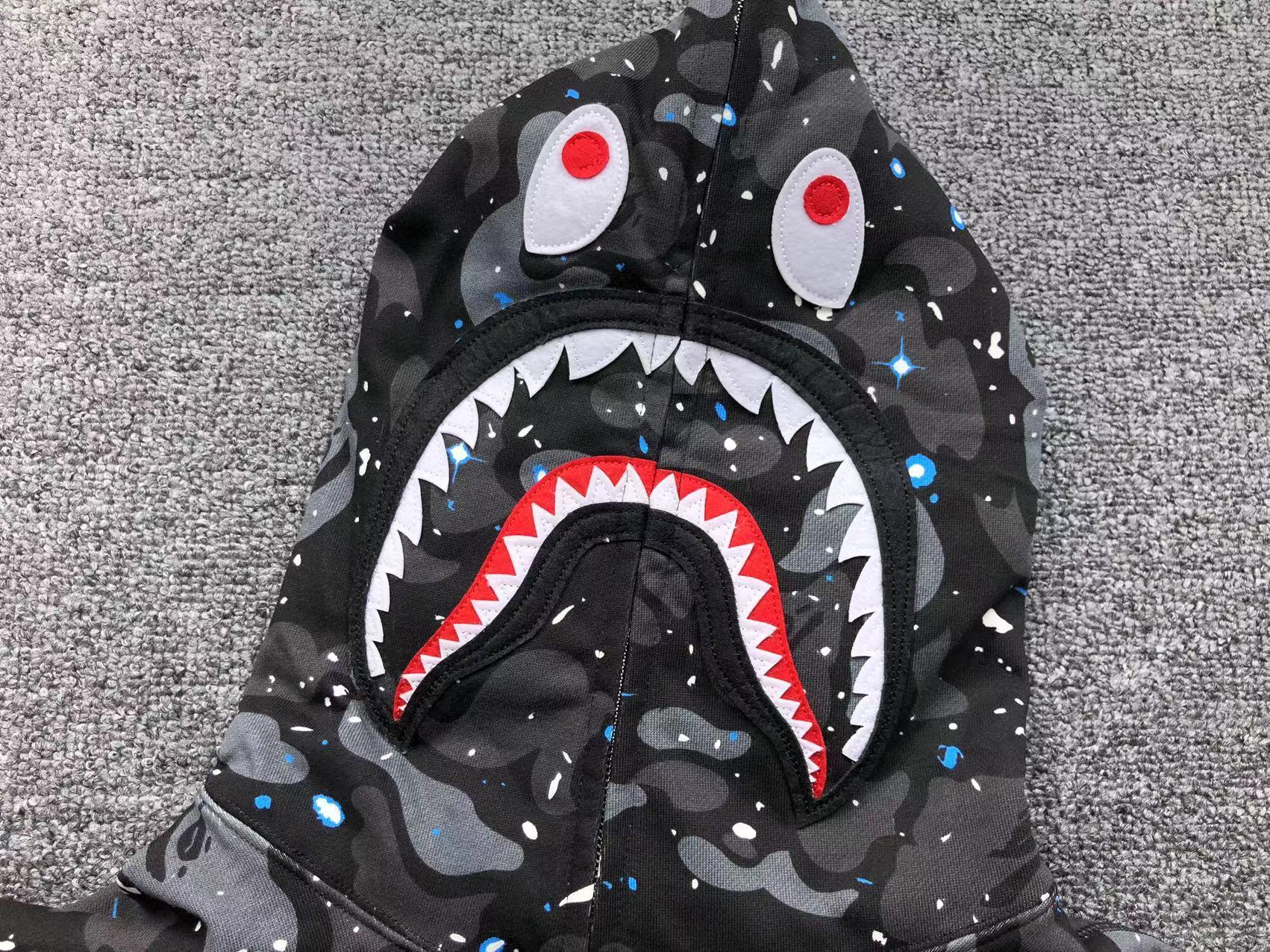Bape Shark Camo Hoodies