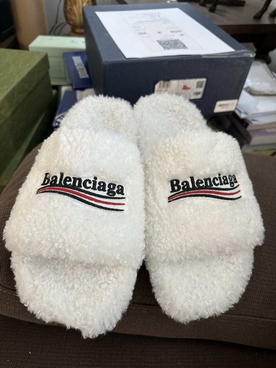Balenciaga Furry Slides