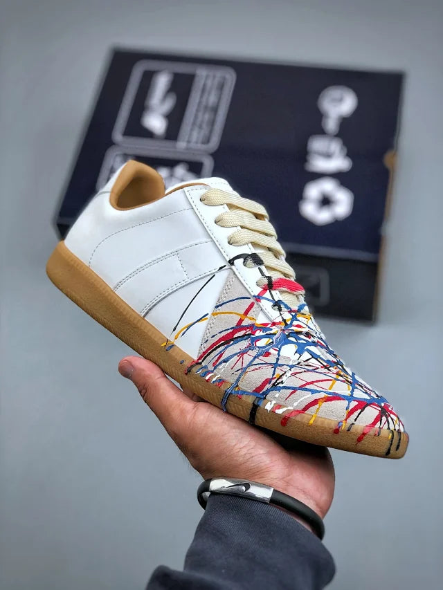 Maison Margiela Replica White Splattered Gats
