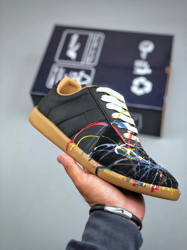Maison Margiela Replica Black Splattered Gats