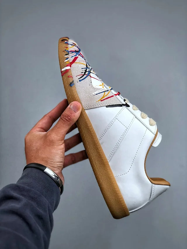Maison Margiela Replica White Splattered Gats
